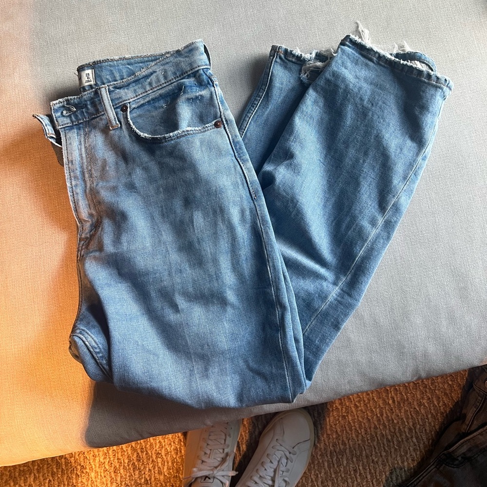 Abercrombie & fitch ankle straight jeans